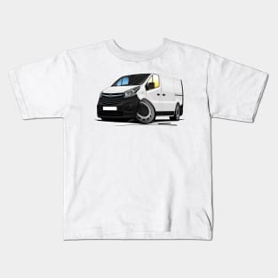 Vauxhall Vivaro (B) White Van Kids T-Shirt